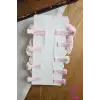 9lu Pembe Tavşanlı Kız Bebek Pens Toka Seti - Fiyonk Kurdele İncili Çiçekli Kız Çocuk Saç Tokası