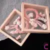 Kt Cat 6lı Özel Kutulu Hediyelik Kız Çocuk Toka Seti - Pembe Çıtçıt Pens Lastikli Bebek Saç Tokası