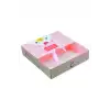 Özel Tasarım Sevimli Pembe Hediye Kutusu 12x18cm - Saten Kulplu Boş Çanta Hediyelik Toka Kutusu