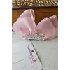 Pembe Yıldızlı Zirkon Taşlı Kız Çocuk Prenses Tacı Pens Toka - Zarif Şık Parti Doğum Günü Saç Tokası