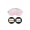 Sertifikalı %100 Saf İpek Uyku Maskesi Pembe - Seyahat Taşıma Kılıflı Terletmez Uyku Gözlüğü Bandı