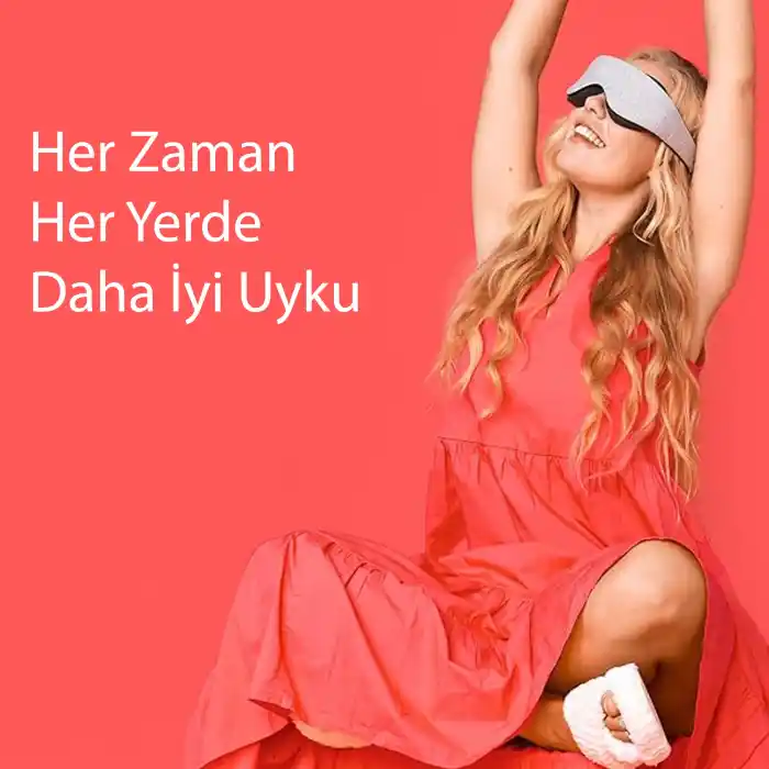 %100 Işık Engelleyen Trend Zero Uyku Maskesi - Erkek ve Kadın için Rahat ve Ayarlanabilen Göz Bandı