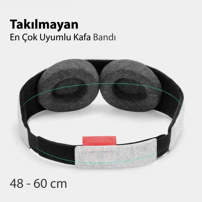 %100 Işık Engelleyen Trend Zero Uyku Maskesi - Erkek ve Kadın için Rahat ve Ayarlanabilen Göz Bandı
