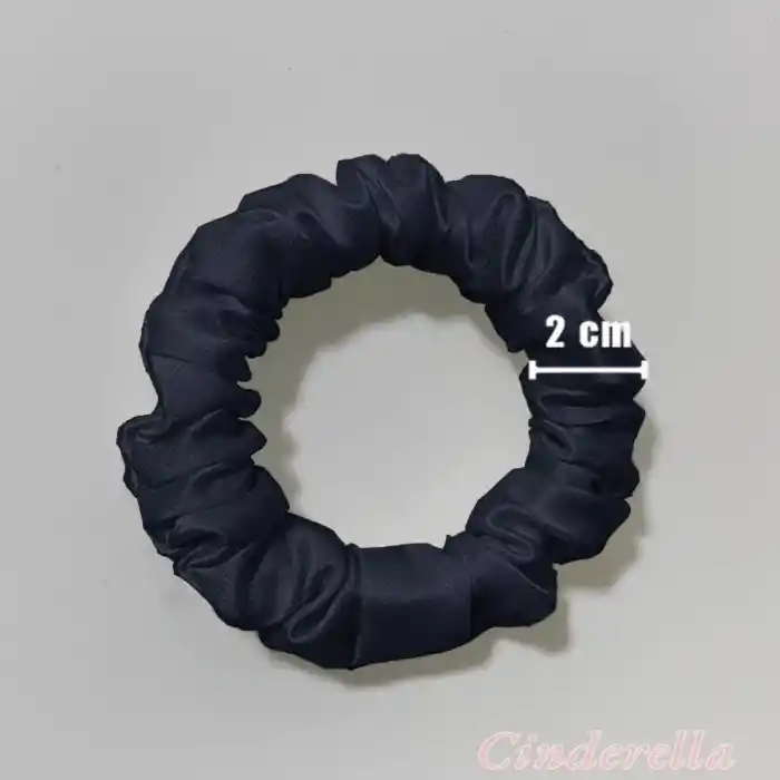 %100 Saf Dut İpek Kadın Scrunchie Saç Tokası Lacivert - Yumuşak Rahat Uyku için Simit Lastikli Toka