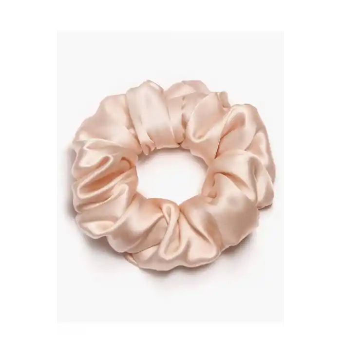 %100 Saf Dut İpek Kadın Scrunchie Saç Tokası Pembe - Yumuşak Rahat Uyku için Simit Lastikli Toka