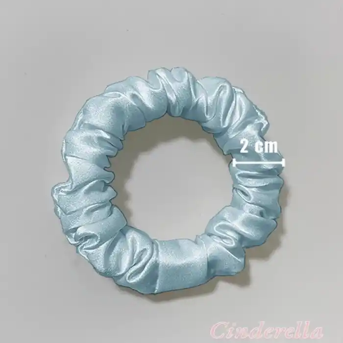 %100 Saf Dut İpek Kadın Scrunchie Saç Tokası Vizon Gri - Yumuşak Rahat Uyku için Simit Lastikli Toka