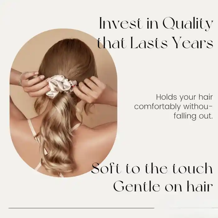 %100 Saf Dut İpek Kadın Scrunchie Saç Tokası - Yumuşak Rahat Uyku için Simit Lastikli Toka Model-1