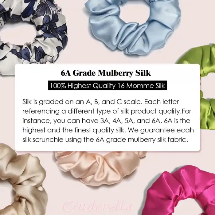 %100 Saf Dut İpek Kadın Scrunchie Saç Tokası - Yumuşak Rahat Uyku için Simit Lastikli Toka Model-1