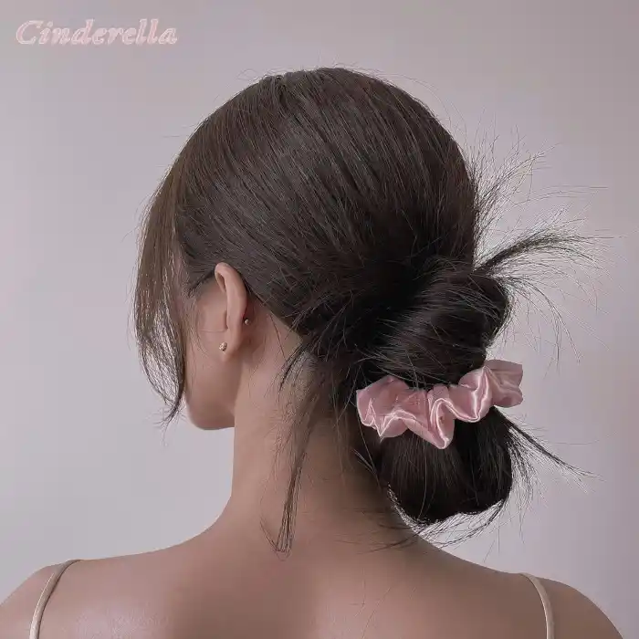 %100 Saf İpek Kadın Scrunchie Saç Tokası 3.5cm - Yumuşak Rahat Uyku için Simit Lastik Toka Model-5