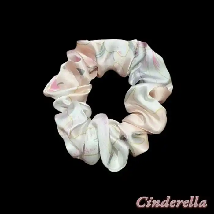 %100 Saf İpek Kadın Scrunchie Saç Tokası 3.5cm - Yumuşak Rahat Uyku için Simit Lastikli Toka Model-7