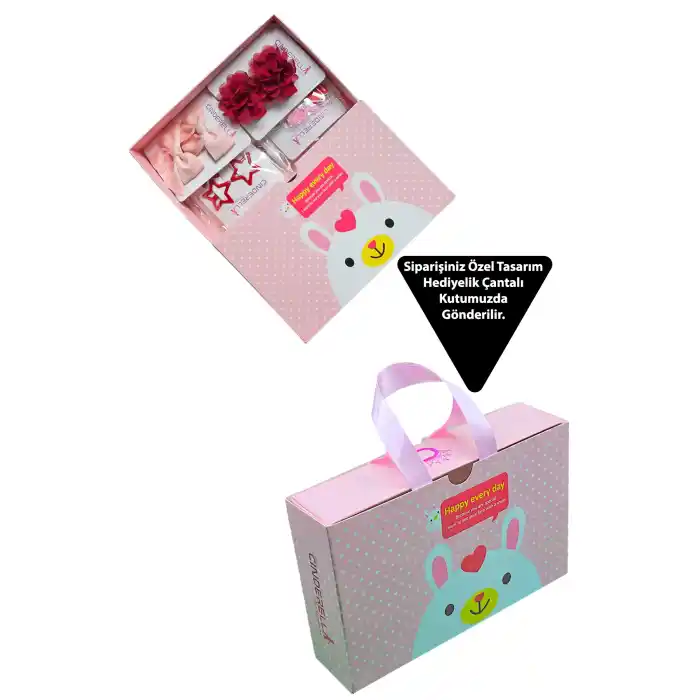 10lu Hello Kitty Kız Çocuk Toka Seti - Hediyelik Yılbaşı Doğum Günü Peluş Çıtçıt Pens Saç Tokası