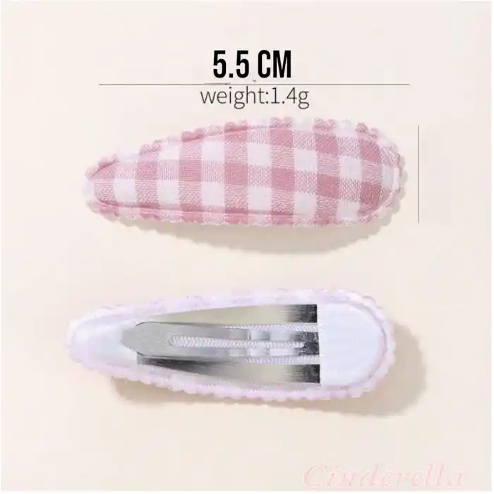 10lu Özel Seri Nakışlı Çiçekli Çocuk Yumuşak Çıtçıtlı Toka Seti - Kız Bebek Çıt Çıt Saç Tokası