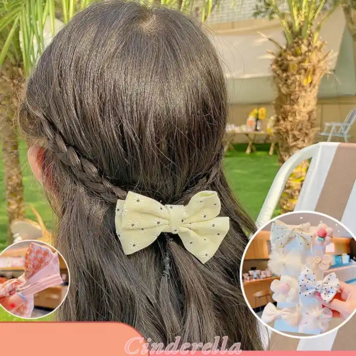 10Lu Pembe Tonlu İncili Yumuşak Dokulu Çocuk Lastik Toka Seti Model-6