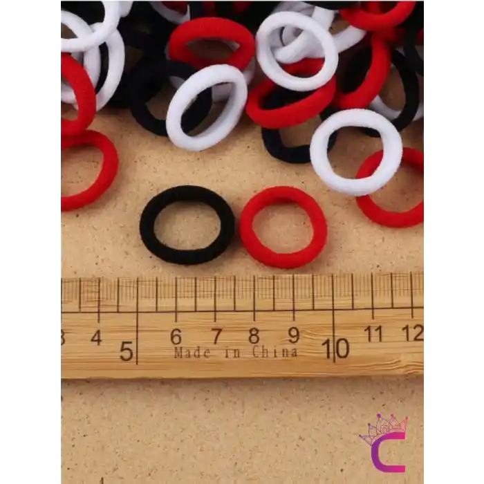 100lü Renkli Çantalı Minik Havlu Lastik Toka Seti - Günlük Kadın Çocuk Yumuşak Lastikli Saç Tokası