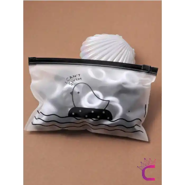 100lü Siyah Beyaz Çantalı Minik Elastik Lastik Toka Seti - Kadın Çocuk Yumuşak Saç Tokası Model-4