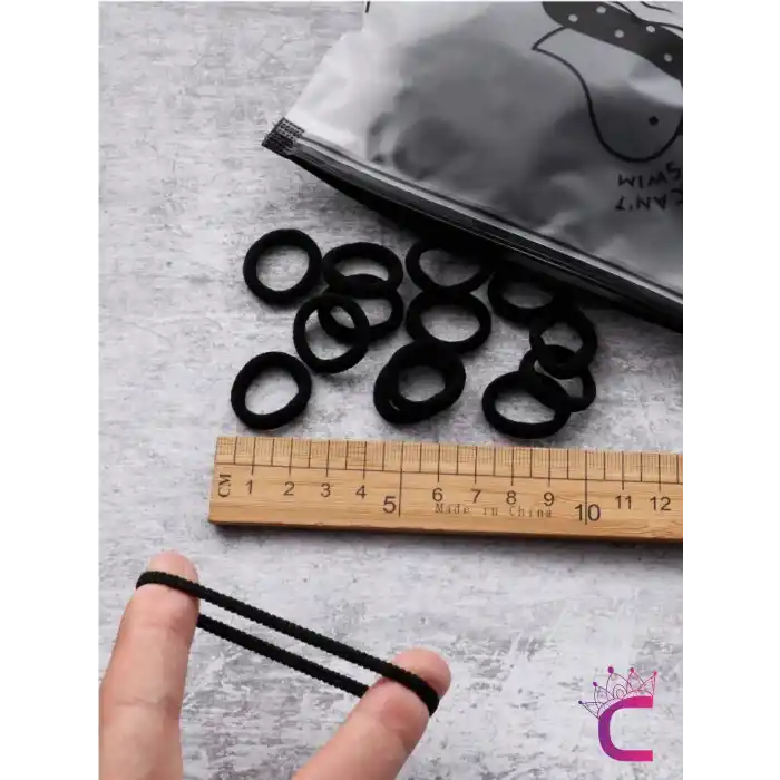 100lü Soft Renkli Çantalı Minik Havlu Lastik Toka Seti - Kadın Çocuk Yumuşak Lastikli Saç Tokası