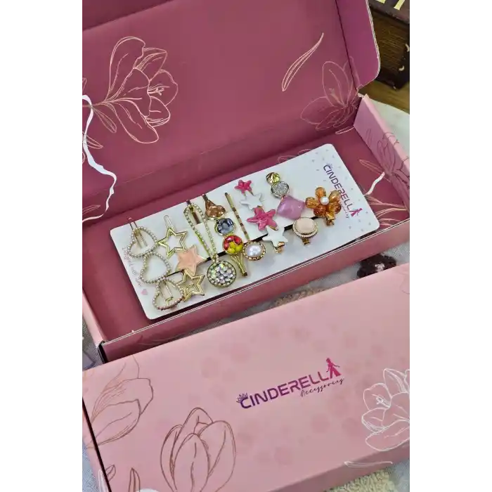 14 Şubat Sevgililer Günü Kutusu Hediyelik Kadın Toka Seti Kız Arkadaşa Sevgiliye Doğum Günü Hediyesi