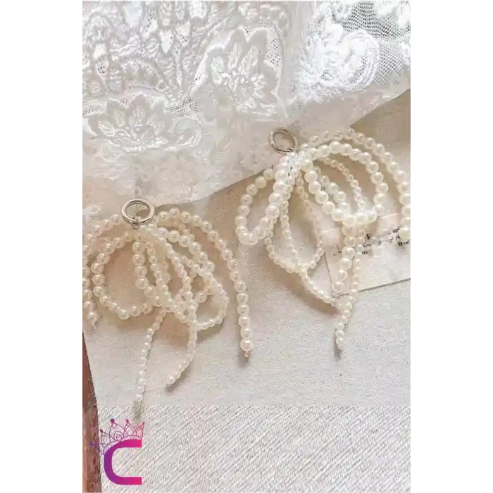 2 adet Çıkarılabilir İncili Fiyonklu Ayakkabı Bağcık Tokası - Charms Aplike Bot Spor Ayakkabı Süsü