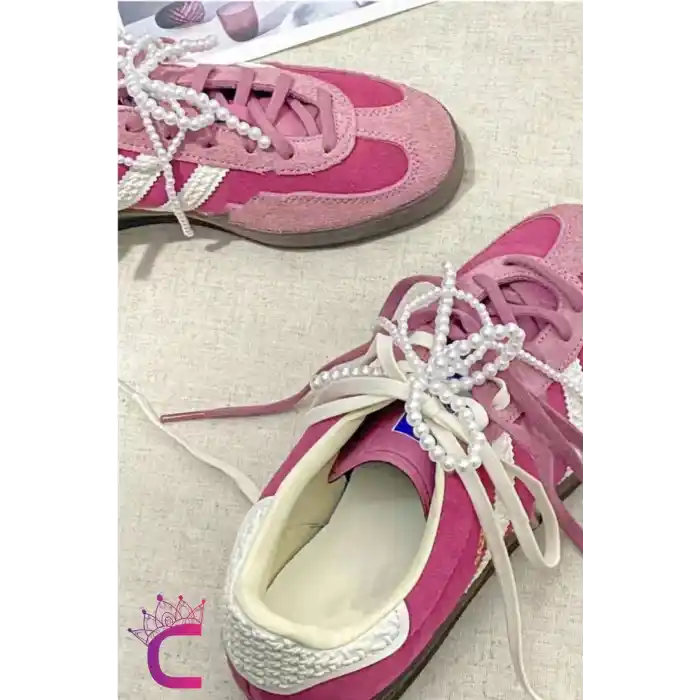 2 adet Çıkarılabilir İncili Fiyonklu Ayakkabı Bağcık Tokası - Charms Aplike Bot Spor Ayakkabı Süsü