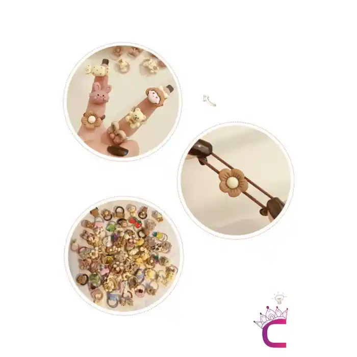 20li Özel Tasarım Hediyelik Soft Kız Bebek Lastik Toka Seti - Dayanıklı Çocuk Lastikli Saç Tokası