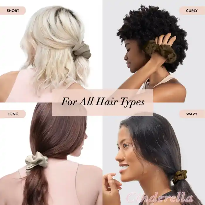 5li Paket Karışık Renkli Scrunchie Toka Seti - Günlük Kullanım Kız Simit Lastikli Toka