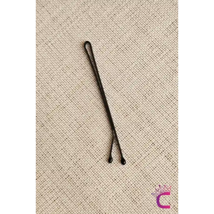 50li Dayanıklı Siyah Kalın Tel Toka 5.5 cm - Yumuşak Uçlu Acıtmaz Kadın Tel Saç Tokası