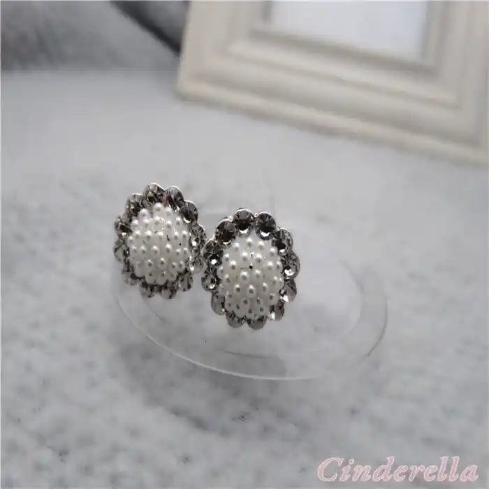 6lı Mini İncili Kristal Taş Detaylı Firkete Set - Düğün Gelin Söz Fotoğraf Çekimi Saç Topuz Tokası