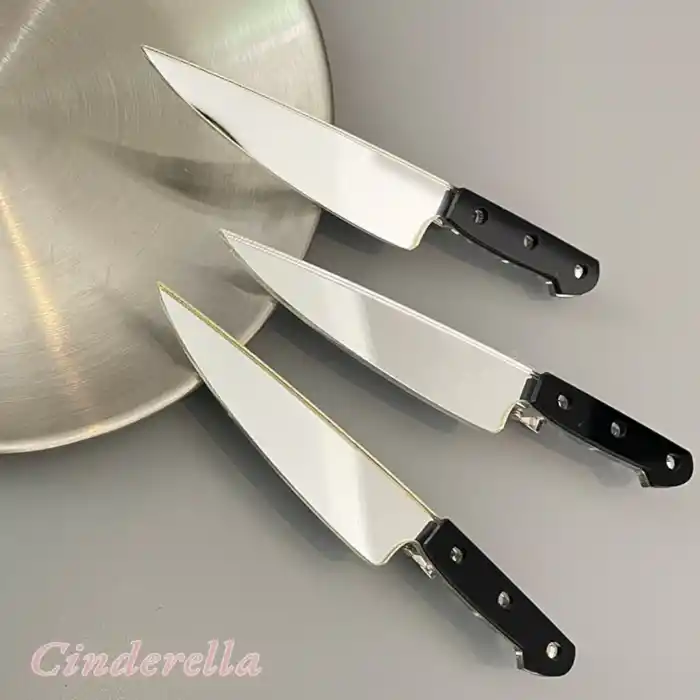 Aşçı Şef Bıçağı Tasarım Yaratıcı Pens Saç Tokası - Gothic ve Anime Saç Tokası