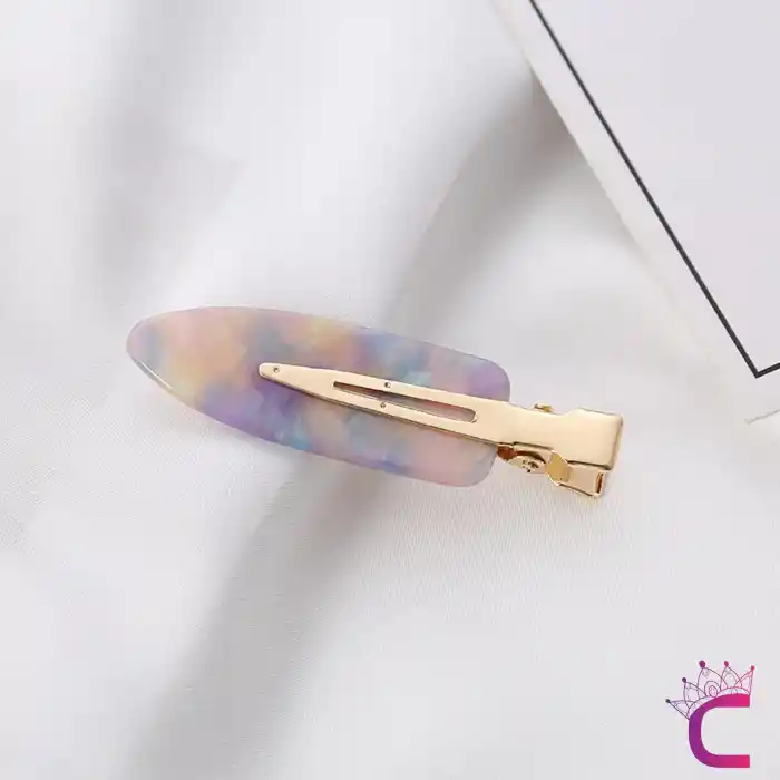 Asetat İz Yapmayan 2li Saç Makyaj Cilt Bakımı Klips Toka Seti - Kadın Kuaför Pens Saç Tokası Renk-1