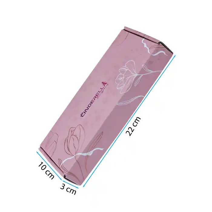 FLOWER Hediye Kutusu Pembe 3x10x22cm - Eşe Anneye Kadına Sevgiliye Arkadaşa Hediyelik Toka Kutusu