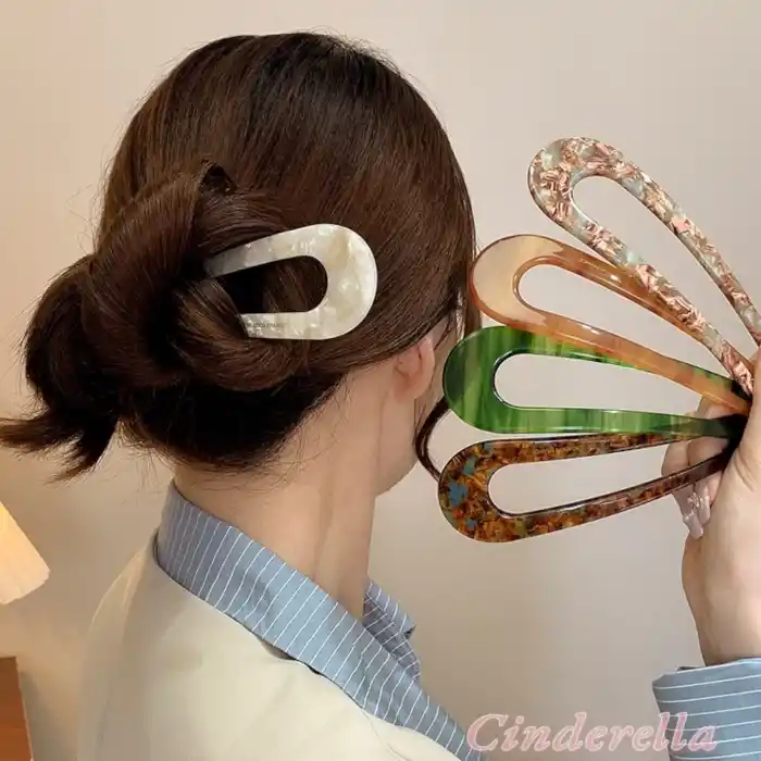 France Handmade Topuz Tokası 13cm - Lüks Kemik Saç Topuz Çubuğu - Yeni Sezon Çubuk Toka (Model-1)