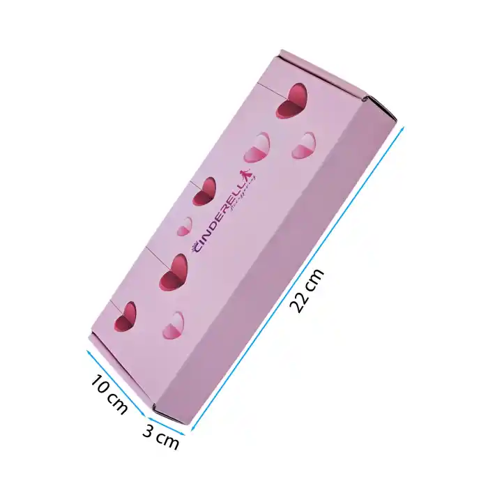 I LOVE YOU Özel Hediye Kutusu Pembe 3x10x22cm- Kadına Sevgiliye Kız Arkadaşa Hediyelik Toka Kutusu