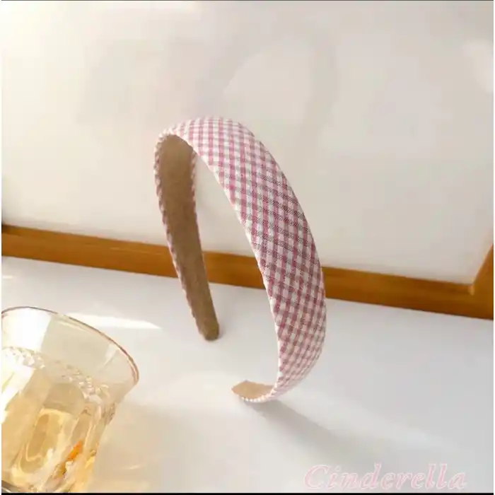 Kadın Hafif Esnek Taç Saç Bandı Pembe Model-2