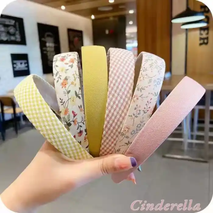 Kadın Hafif Esnek Taç Saç Bandı Pembe Model-3