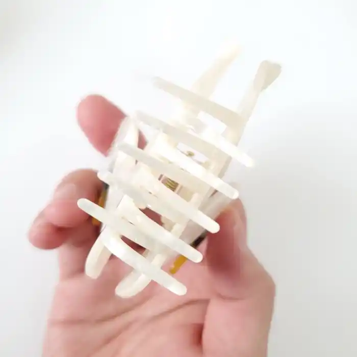 Kuğu Model Lüks Asetat Kemik Mandal Toka 8.5cm - Yaz Sezonu Kadın Mandallı Saç Tokası