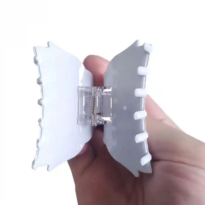 La France Penguen Lüks Asetat Orta Boy Kemik Mandal Toka 7cm - Mandallı Saç Topuz Tokası