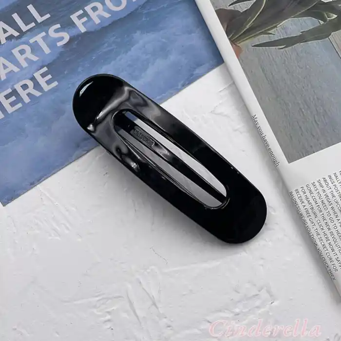 Modern Kadın Timsah Model Büyük Pens Saç Tokası Siyah - Yeni Trend Güçlü Sıkı Tutan Topuz Toka