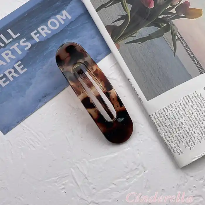 Modern Kaplumbağa Sırtı Desenli Timsah Model Kadın Büyük Pens Saç Tokası - Güçlü Kavrayan Topuz Toka