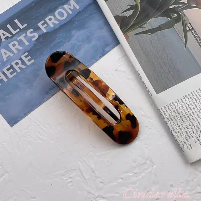 Modern Leopar Desenli Kadın Timsah Model Büyük Pens Saç Tokası - Güçlü Sıkı Tutan Topuz Toka