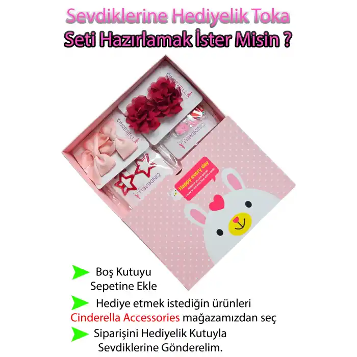 Özel Tasarım Sevimli Pembe Hediye Kutusu 12x18cm - Saten Kulplu Boş Çanta Hediyelik Toka Kutusu