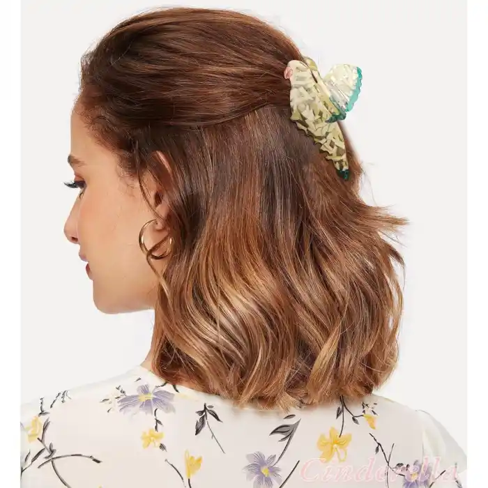 Papağan Kuş Model Lüks Asetat Kemik Mandal Toka 9cm - Trend Moda Kadın Mandallı Saç Tokası Hediyelik