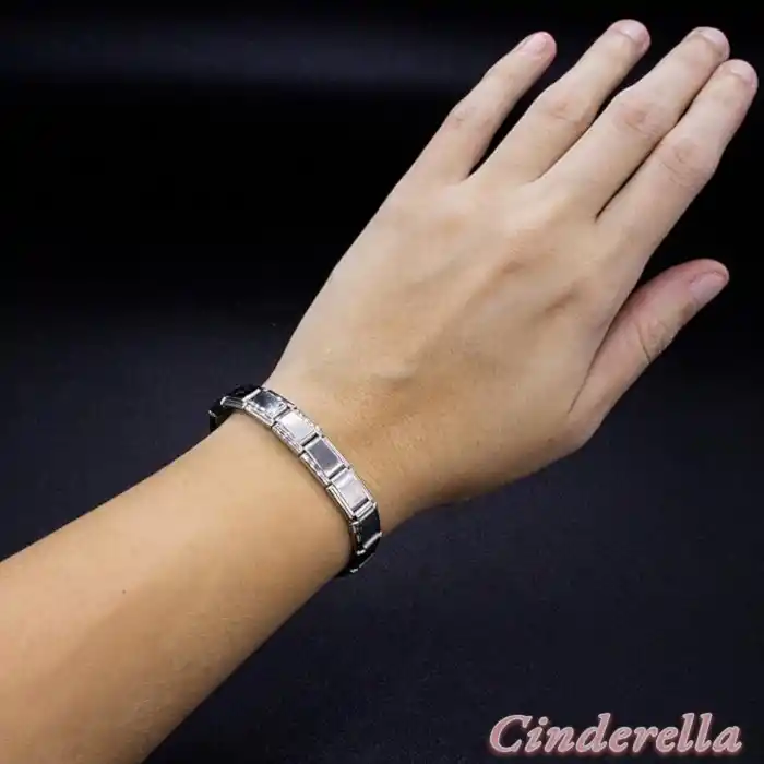 Paslanmaz Çelik İtalyan Charm Bileklik 18cm - Unisex Charmlı Bileklik