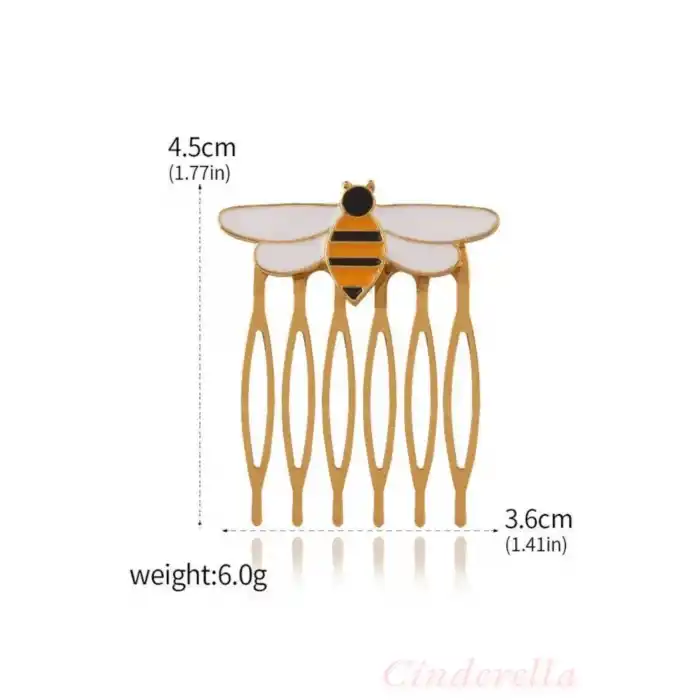 Queen Bee Mucizesi Sevimli Karikatür Arı Saç Tokası - Arı Model Anime Kız Toka