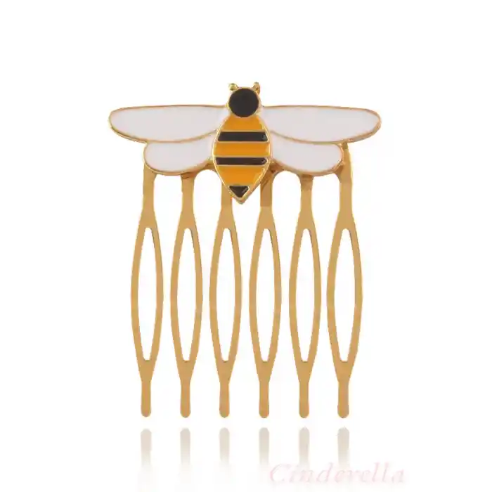 Queen Bee Mucizesi Sevimli Karikatür Arı Saç Tokası - Arı Model Anime Kız Toka