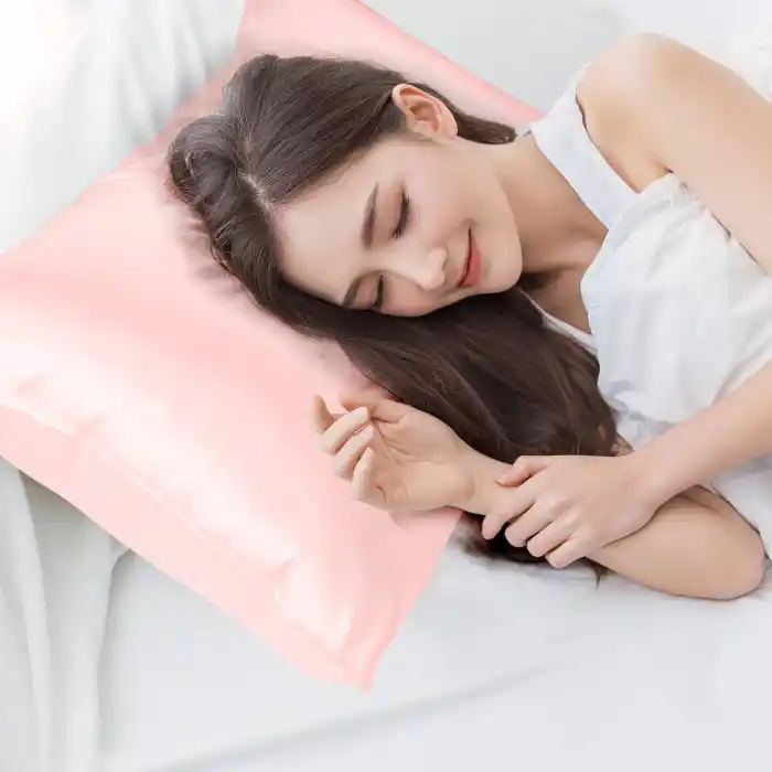 Sertifikalı %100 Saf İpek Yastık Kılıfı Pembe 50x70cm - Kadın Saç Güzellik Bakımı İpek Kılıf