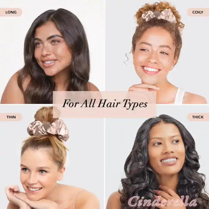 Yumuşak Saten Büyük Boy Pillow Scrunchie Toka Gri - Rahat Geniş Esnek Simit Lastikli Saç Tokası