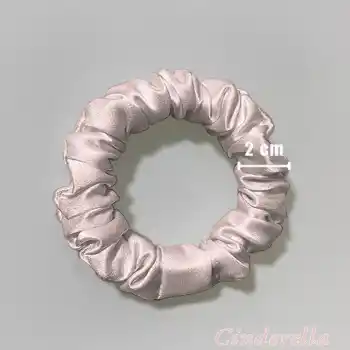 %100 Saf Dut İpek Kadın Scrunchie Saç Tokası Lila - Yumuşak Rahat Uyku için Simit Lastikli Toka