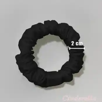 %100 Saf Dut İpek Kadın Scrunchie Saç Tokası Siyah - Yumuşak Rahat Uyku için Simit Lastikli Toka