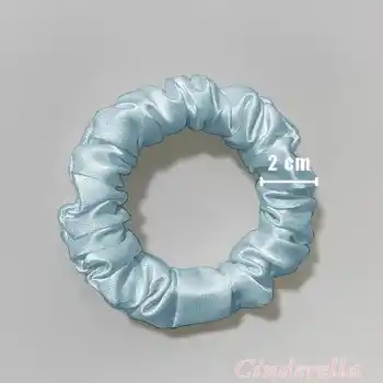 %100 Saf Dut İpek Kadın Scrunchie Saç Tokası Vizon Gri - Yumuşak Rahat Uyku için Simit Lastikli Toka