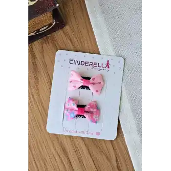 2li Fiyonklu Yumuşak Saçsız Bebek Tokası - Az Saçlı Kız Bebek Toka Seti Çıtçıtlı Yenidoğan Tokası